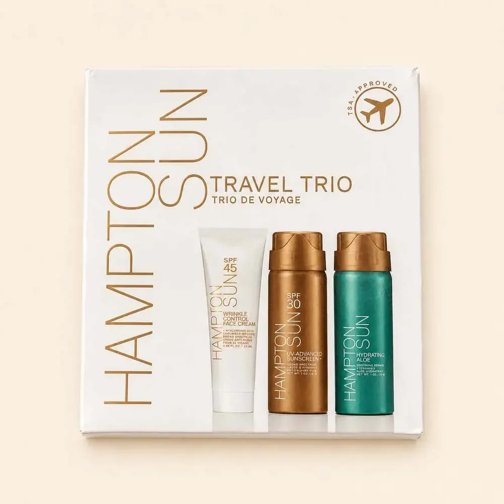 Hampton Sun Travel Trio SPF Skincare Set NIB TSA Approved